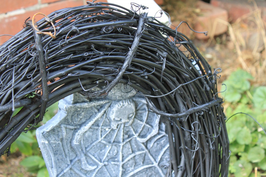 Halloween Wreath- Painted Black